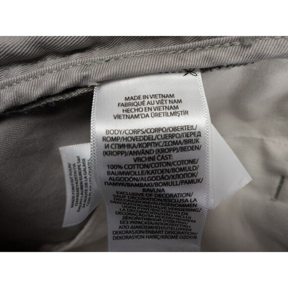 Polo Ralph Lauren Shorts Mens 34 (Tag 33) Gray Relaxed Fit Chino Preppy Golf - Picture 3 of 12